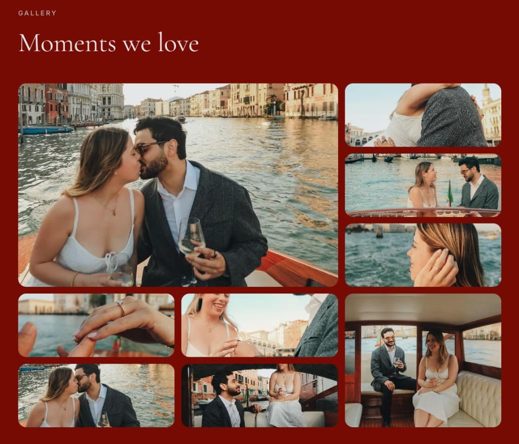 Public gallery mosaic titled Moments we love