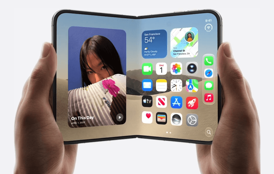 Apple iPhone Duo concept with iOS redesigned for a foldable display