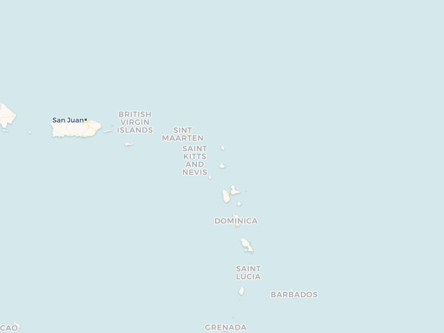 Location map of Antigua and Barbuda