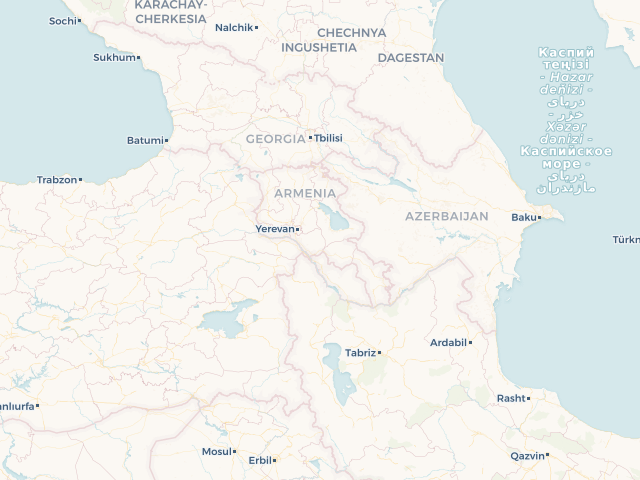 Location map of Armenia
