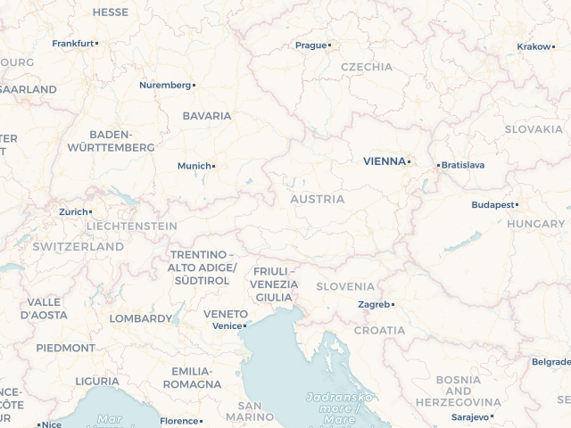 Location map of Austria