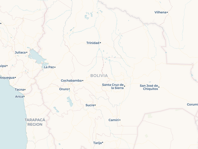 Location map of Bolivia
