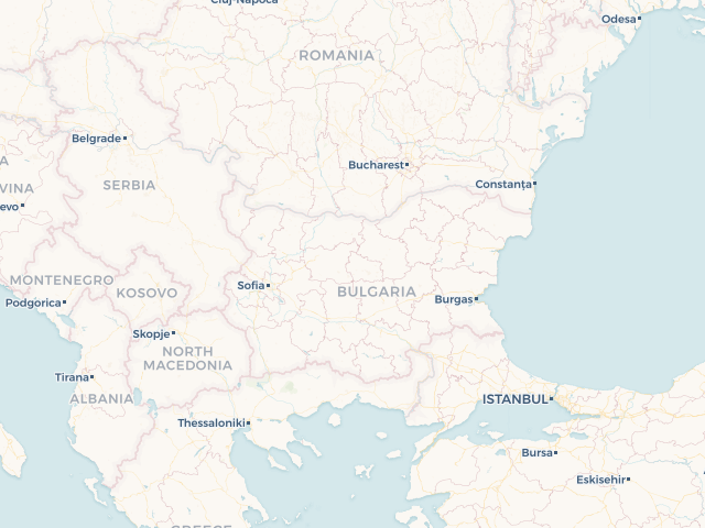 Location map of Bulgaria