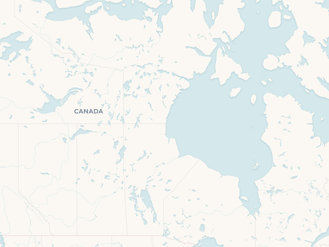 Location map of Canada