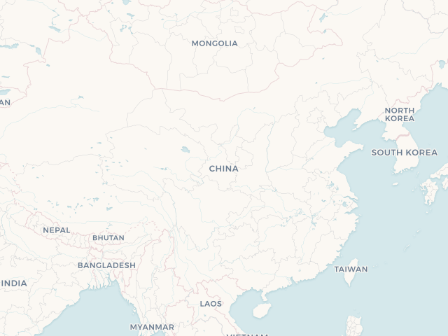 Location map of China