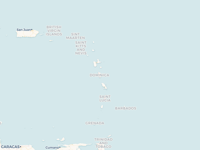 Location map of Dominica