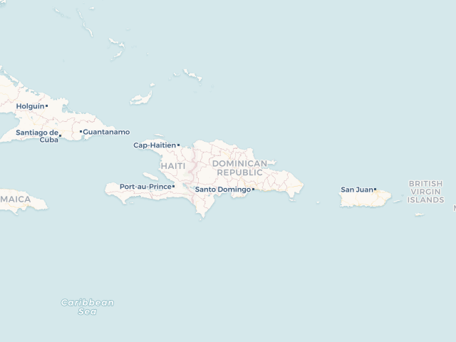 Location map of Dominican Republic