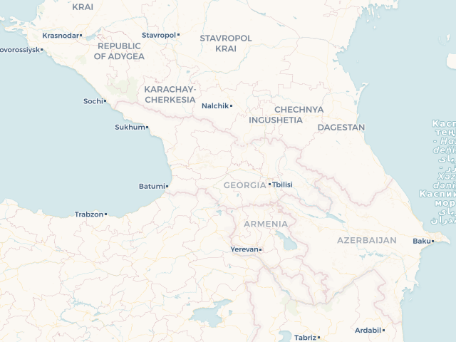 Location map of Georgia
