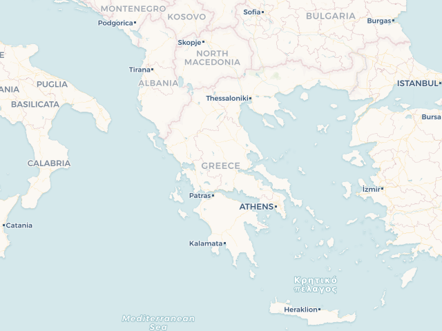 Location map of Greece