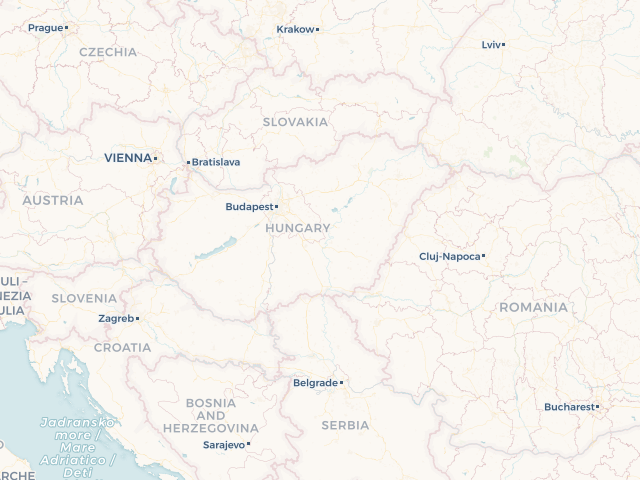 Location map of Hungary