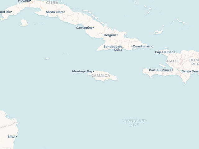 Location map of Jamaica