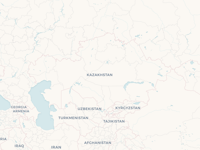 Location map of Kazakhstan