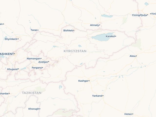 Location map of Kyrgyzstan