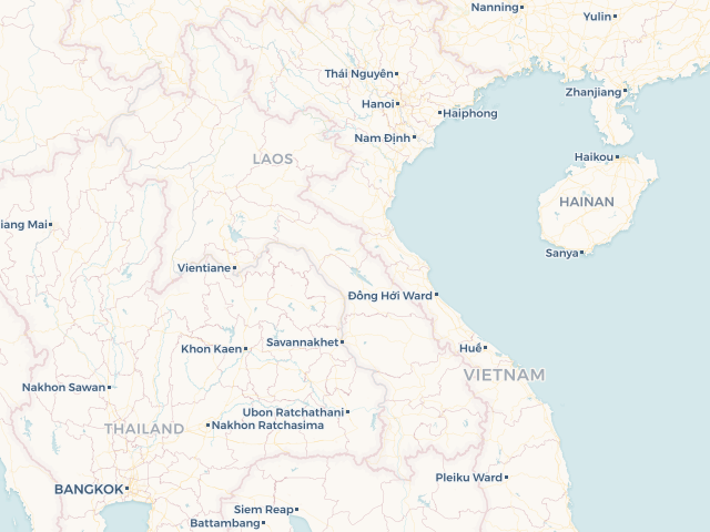 Location map of Laos