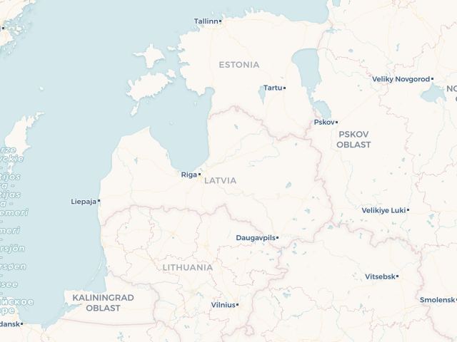 Location map of Latvia