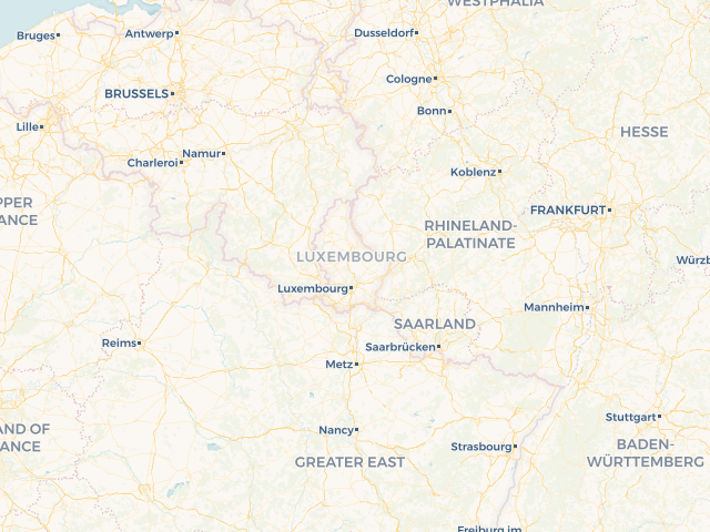 Location map of Luxembourg