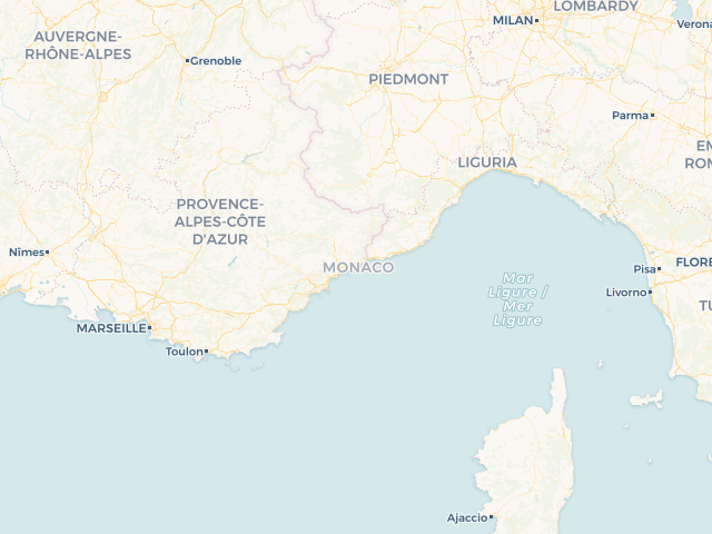 Location map of Monaco