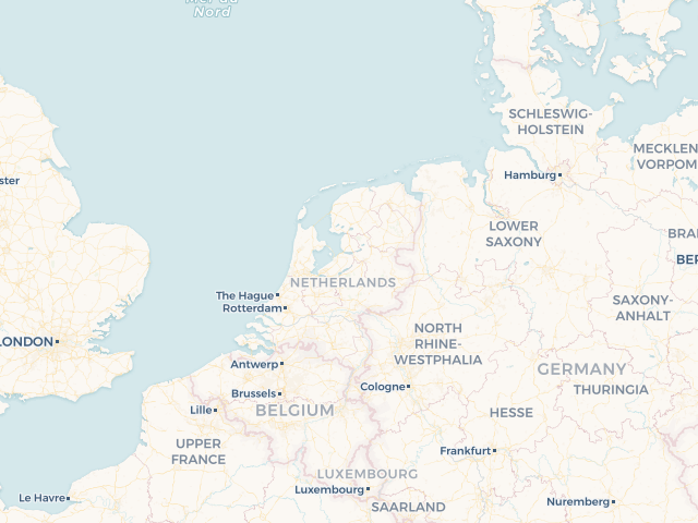 Location map of Netherlands