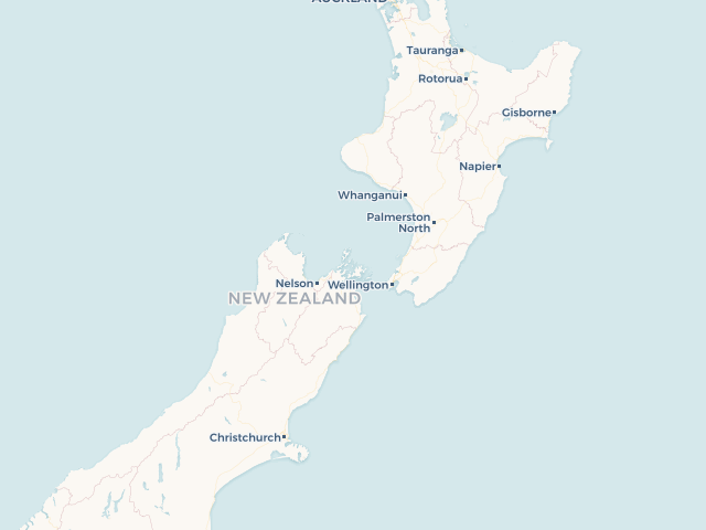 Location map of New Zealand