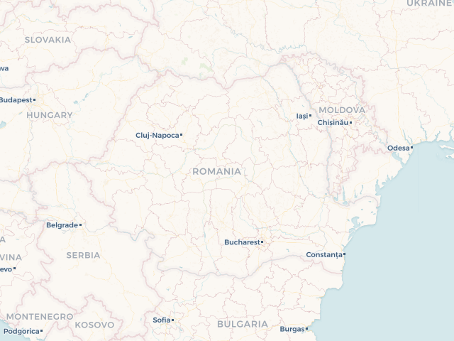 Location map of Romania