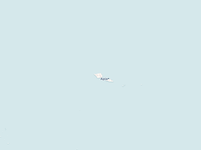 Location map of Samoa