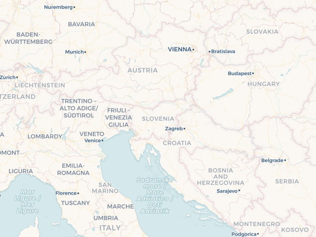 Location map of Slovenia