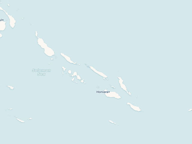 Location map of Solomon Islands