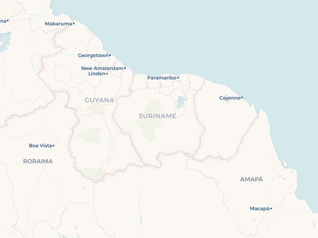 Location map of Suriname