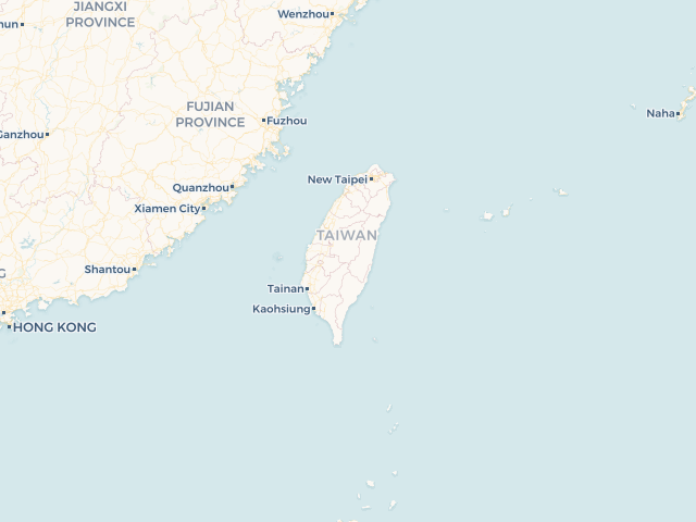 Location map of Taiwan