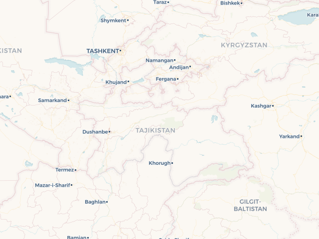 Location map of Tajikistan