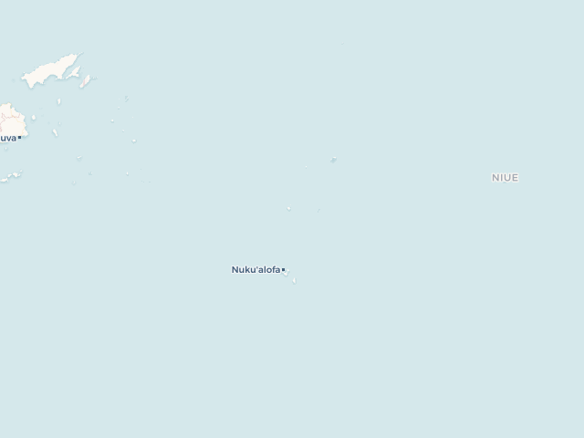 Location map of Tonga